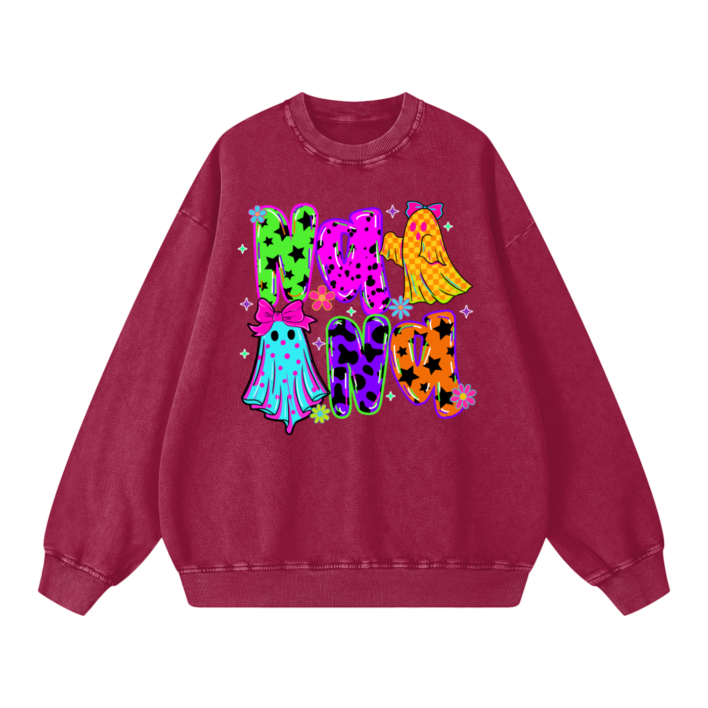 Nana Halloween Oversized Sweatshirt- Halloween Sweatshirt - Neon Ghost Sweatshirt - Gifts for Nana - Gifts for her - Funny Sweater