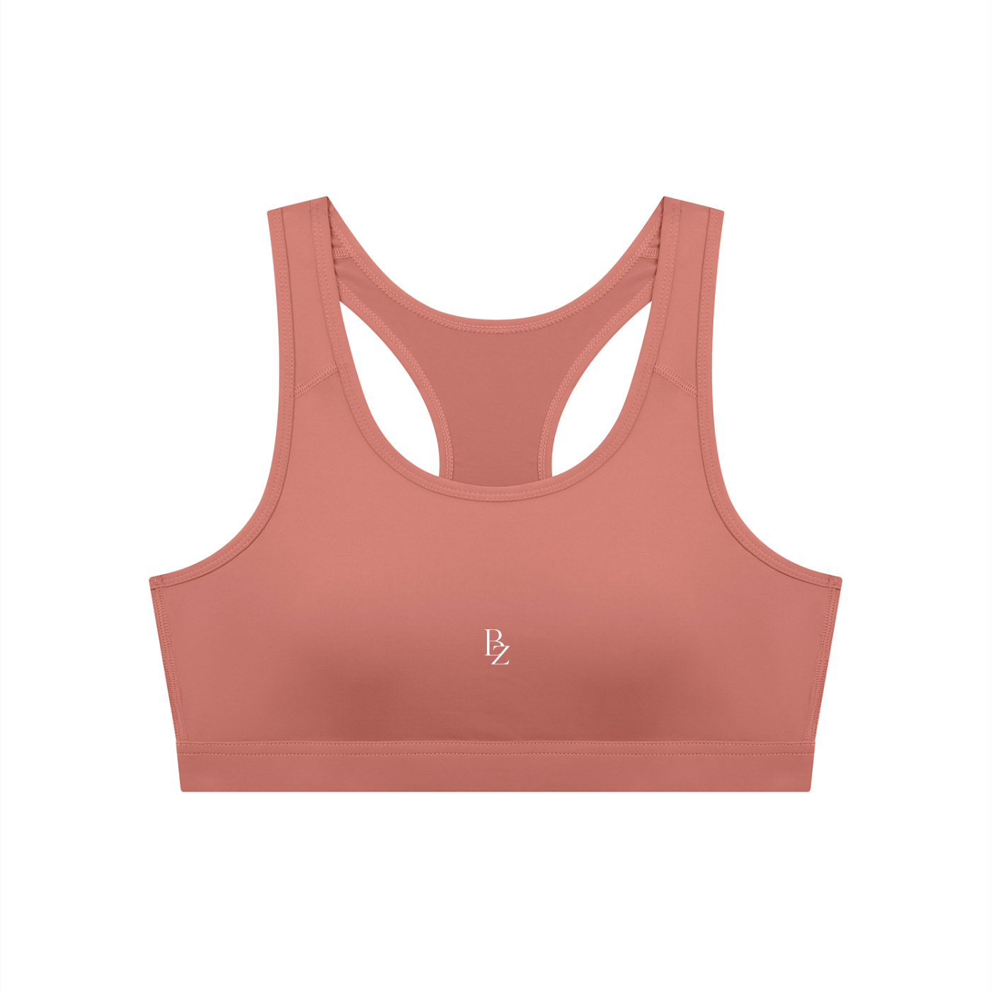 Women’s Backless Cropped Sports Bra – U-Neck Workout Top