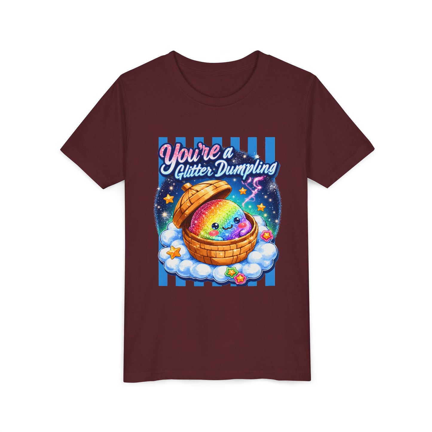 Youth Tee – "You're a Glitter Dumpling" Rainbow Dumpling Kids Shirt