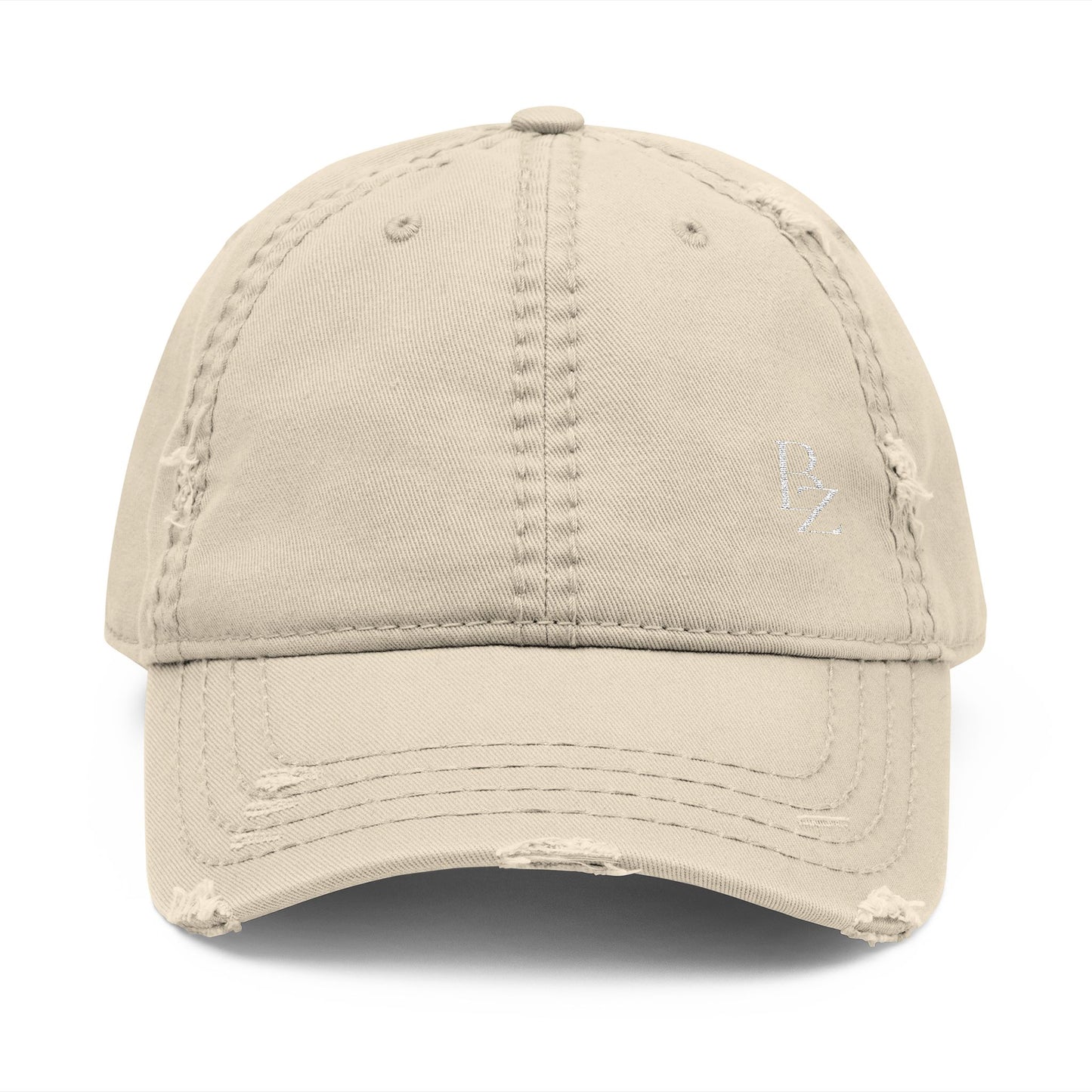 Distressed Embroidered Dad Hat – Vintage Washed Baseball Cap