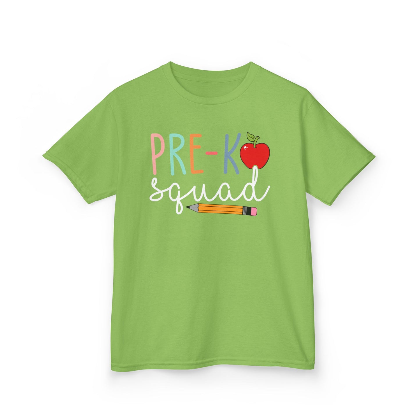 Pre-K Squad Kids T-Shirt — Cute Back-to-School Apple & Pencil Tee