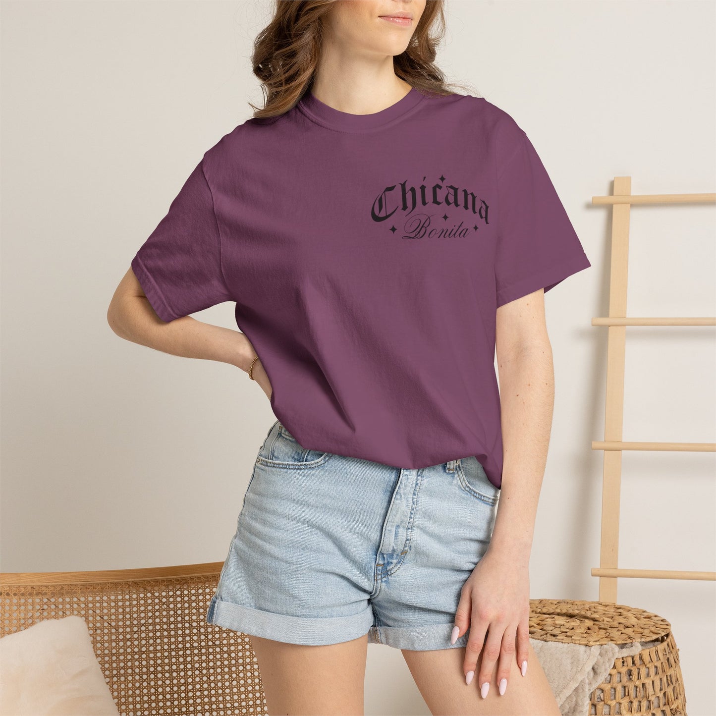 Chicana Bonita Tee — “With A Big Ass Heart” Graphic T‑Shirt