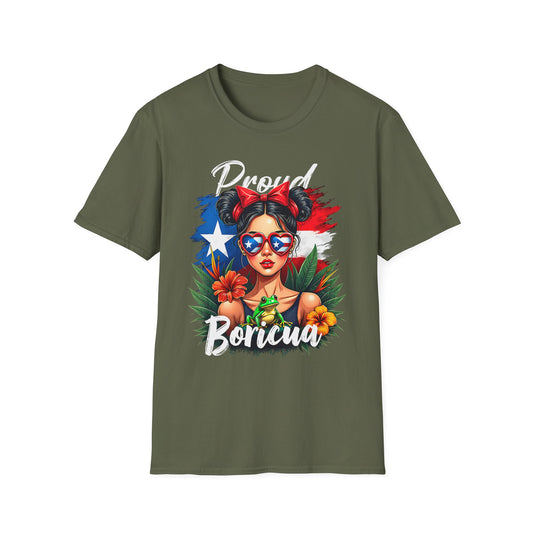 Proud Boricua T-Shirt — Puerto Rican Flag Pop Art Tee