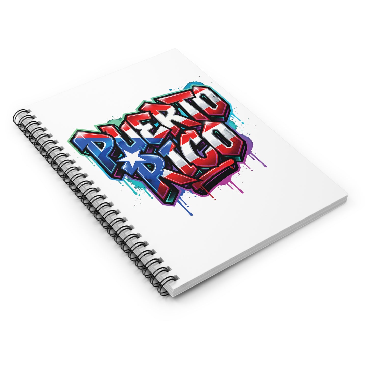 Puerto Rico Graffiti Spiral Notebook - Lined Journal