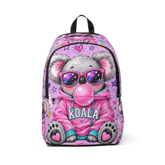 Cute Koala Bubblegum Kids Backpack — Pink Koala Graphic School Bag