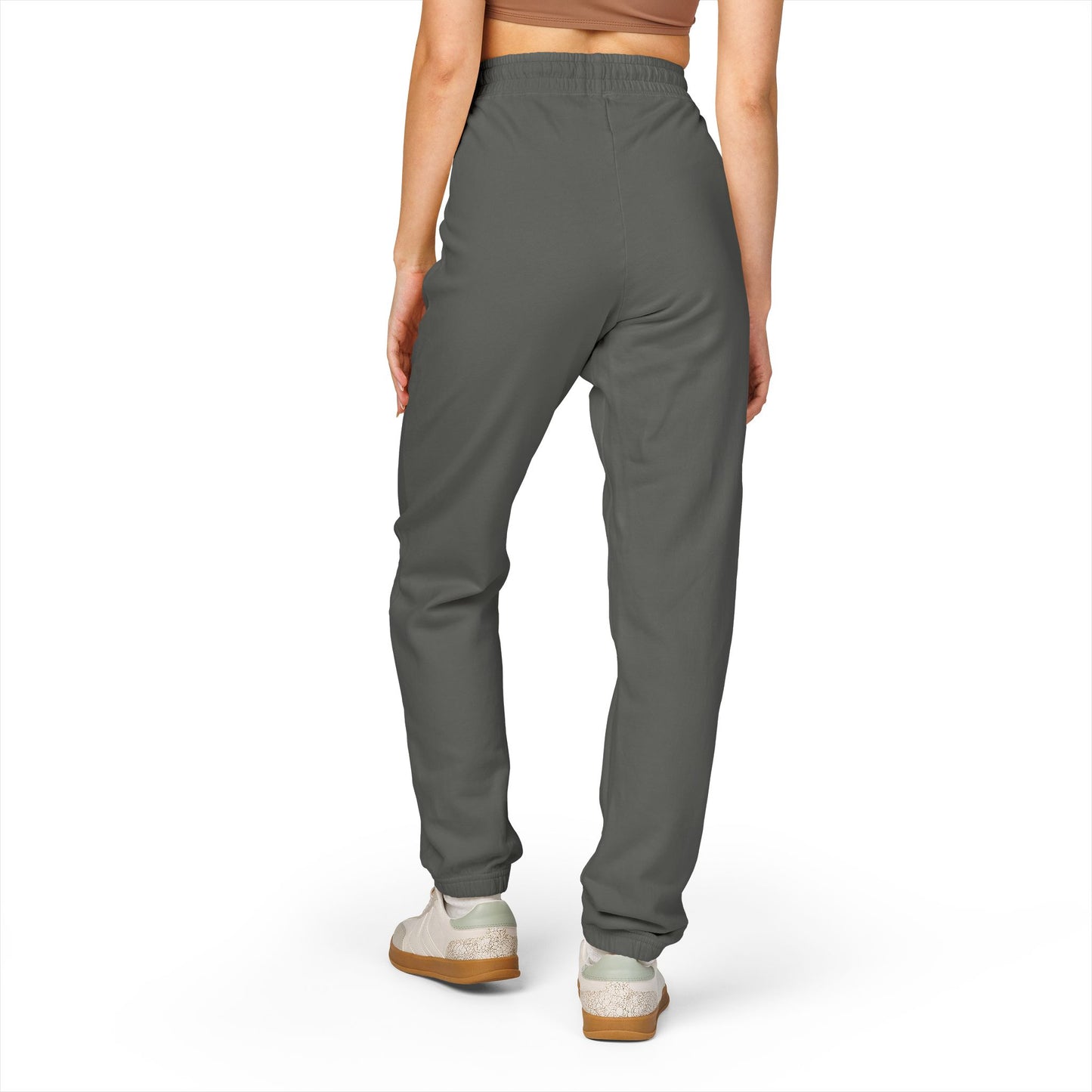 Good vibes only - Fleece Sweatpants with Vertical Script Logo