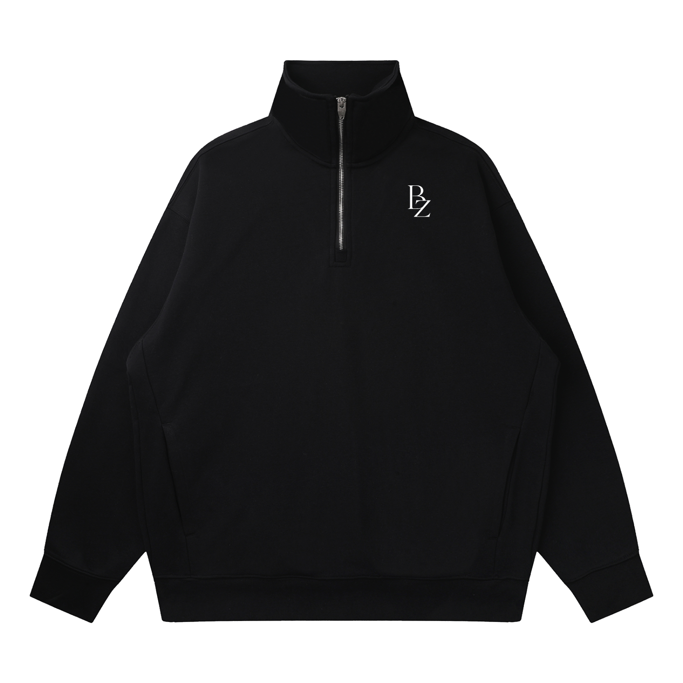 Quarter-Zip Drop Shoulder Sweatshirt