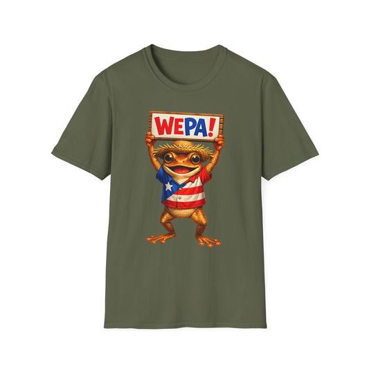 WEPA! Frog T-Shirt — Cute Puerto Rican Pride Tee