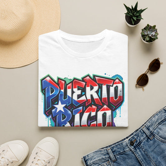 Puerto Rico Graffiti T-Shirt — Bold Puerto Rico Flag Street Art Tee