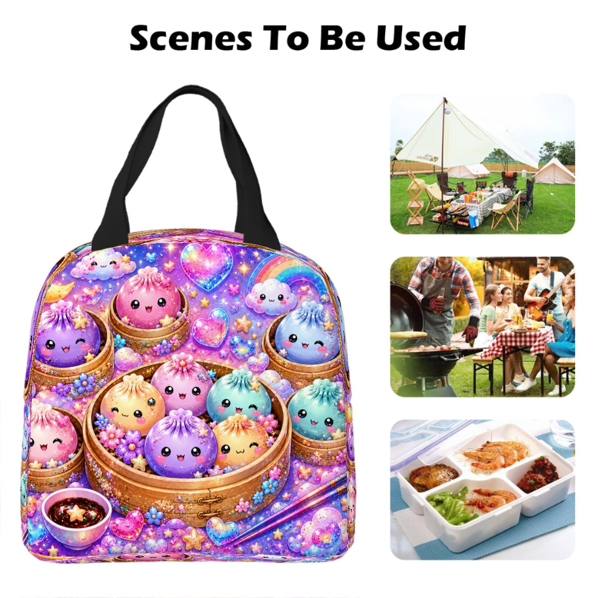 Kawaii Dumpling Kids Lunchbox - Kids Lunchbox for Back to School -