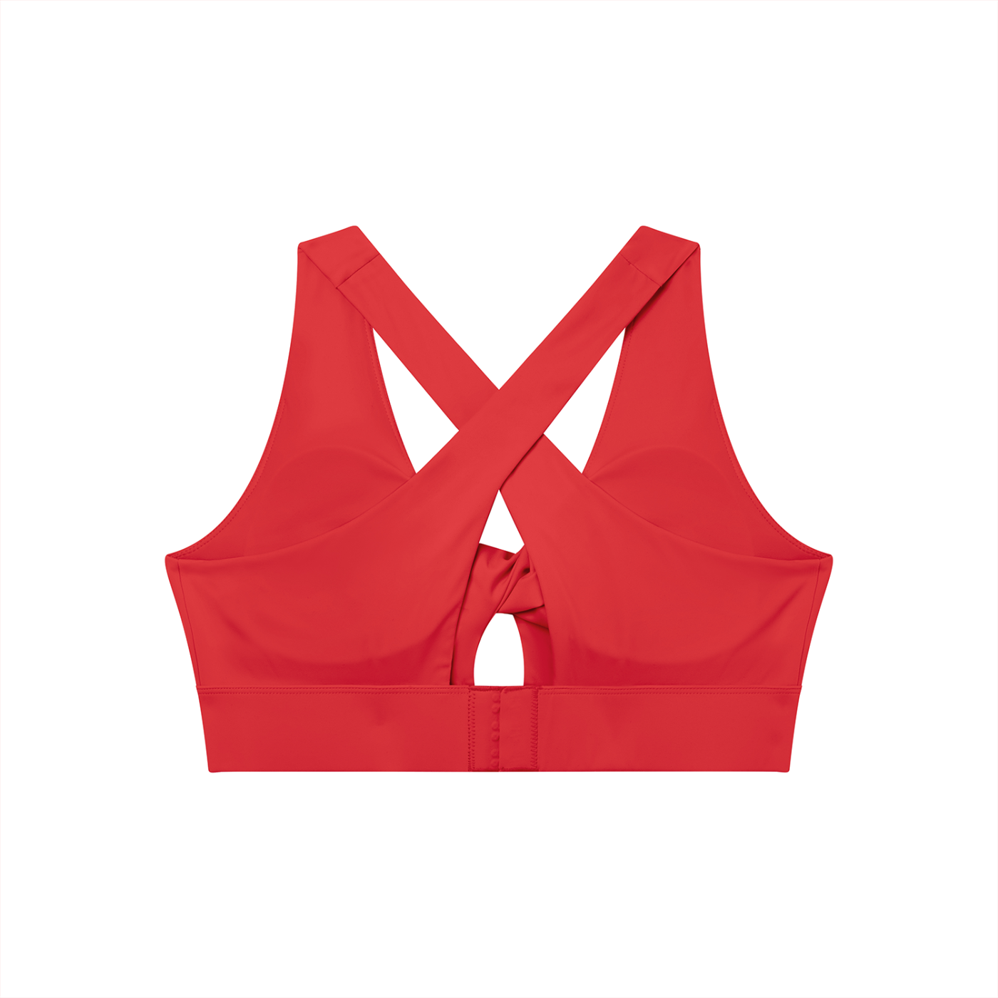 Women’s Twist Front V-Neck Sports Bra – Flattering Workout Crop Top