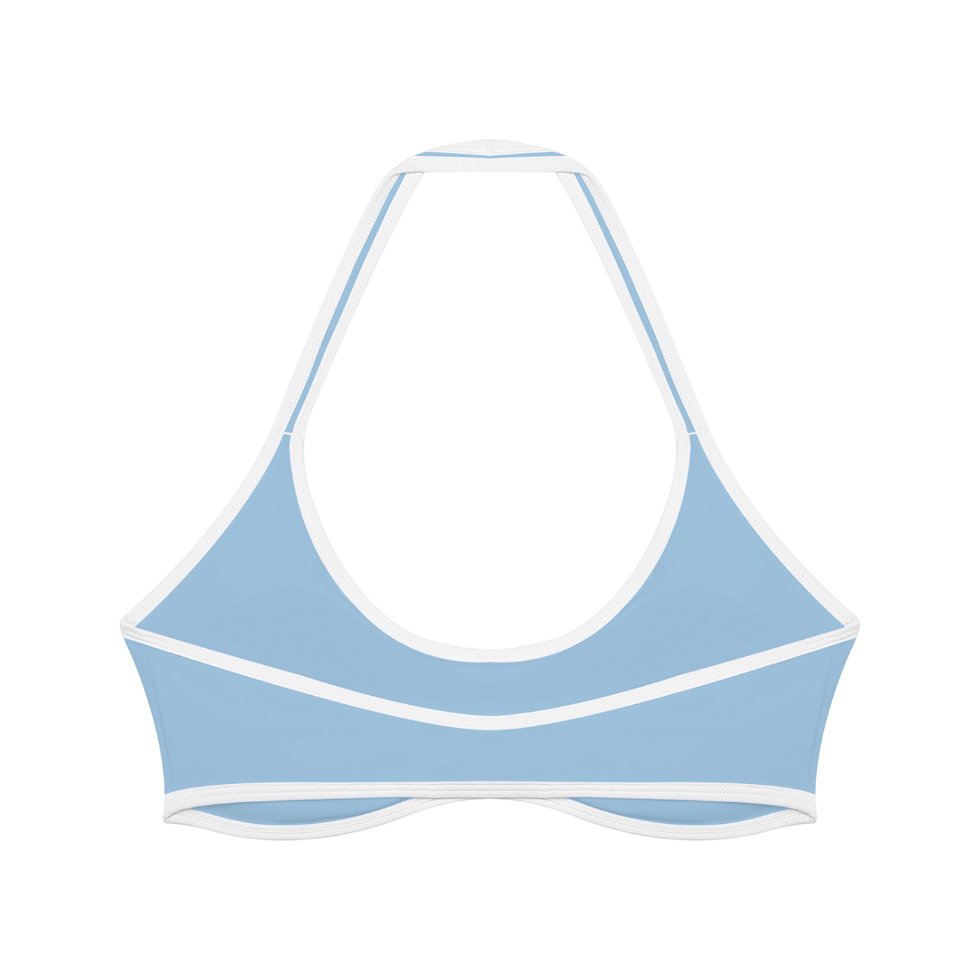 Women’s Halter Color Block Sports Bra – Cropped Yoga & Workout Top