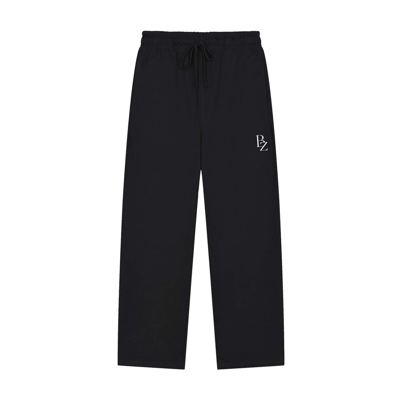 Solid Color Straight-Leg Sweatpants