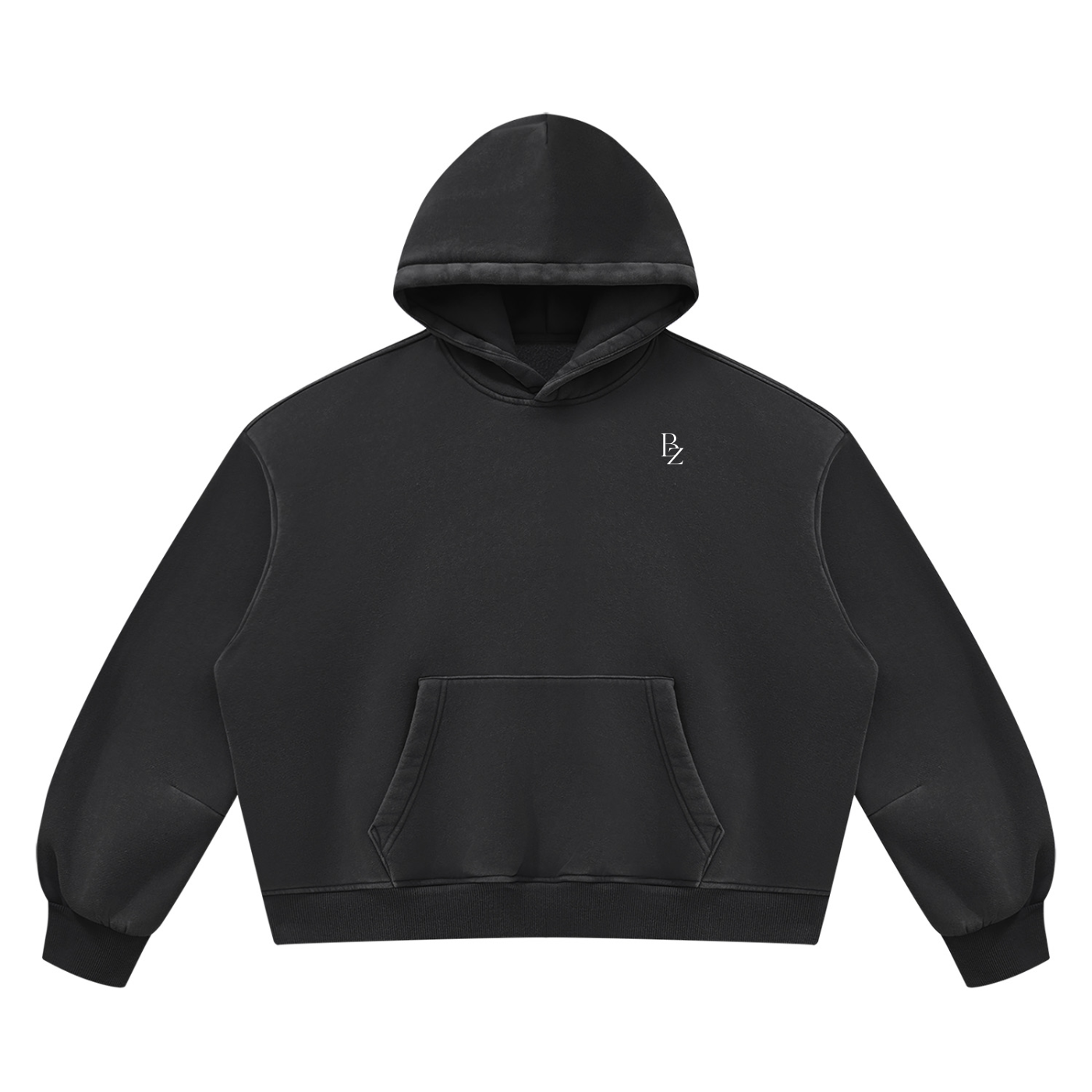 Unisex Vintage Wash Boxy Fleece Hoodie