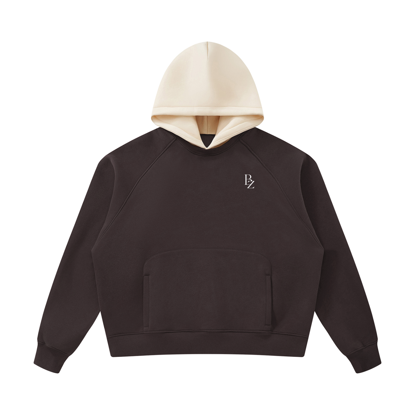 Unisex Fleece Raglan Color Block Hoodie