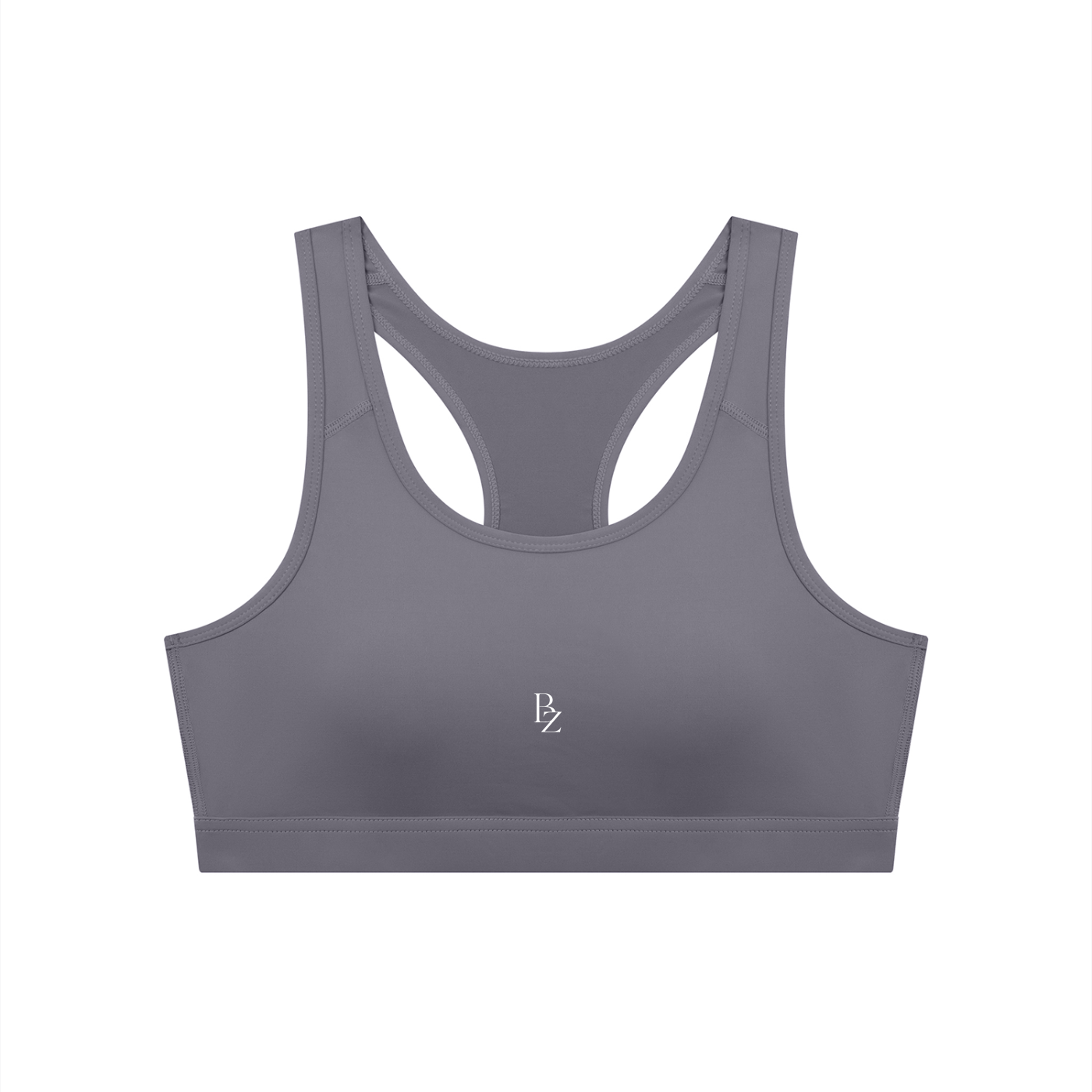 Women’s Backless Cropped Sports Bra – U-Neck Workout Top