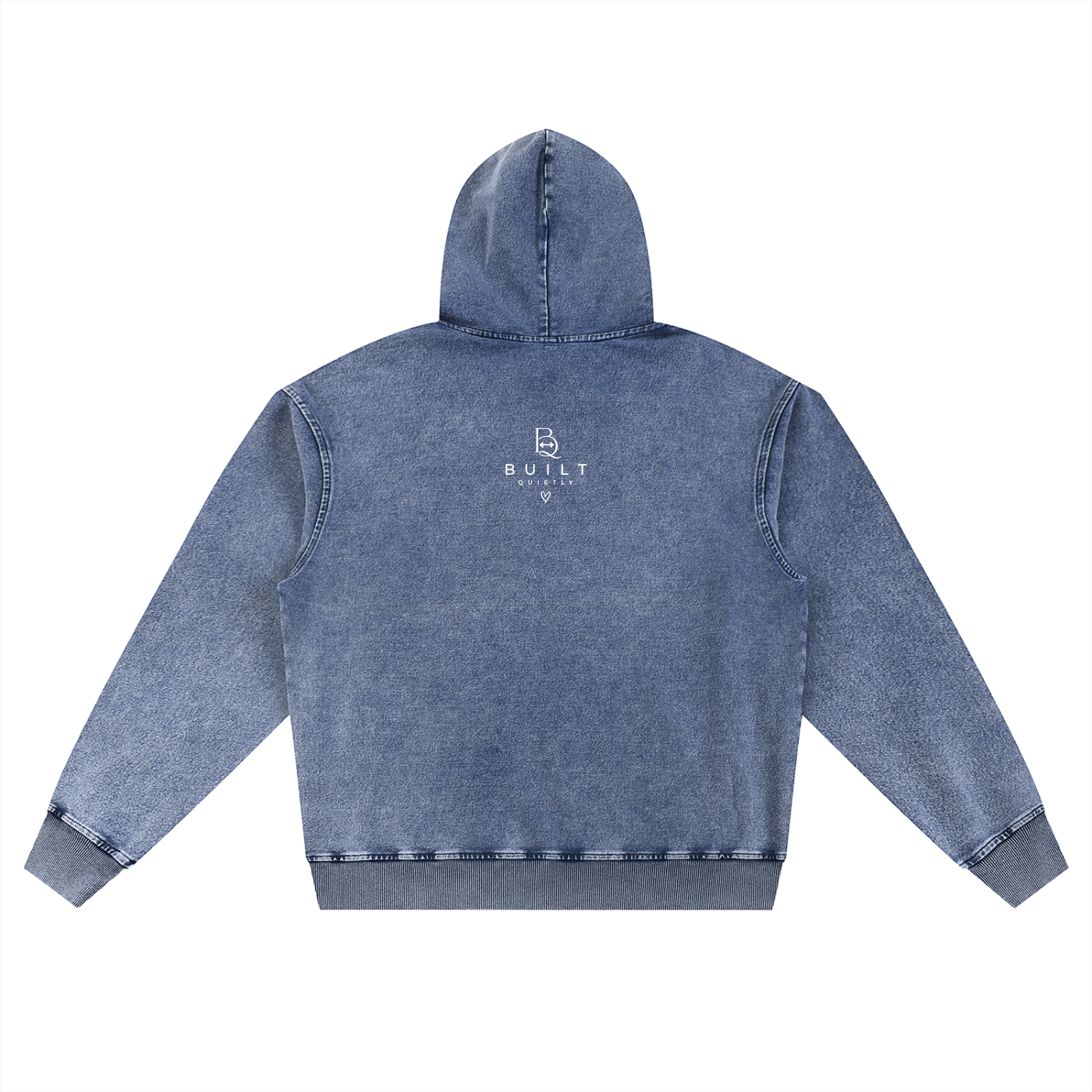Snow Wash Oversized Hoodie – Vintage Heavyweight Unisex Gym Hoodie
