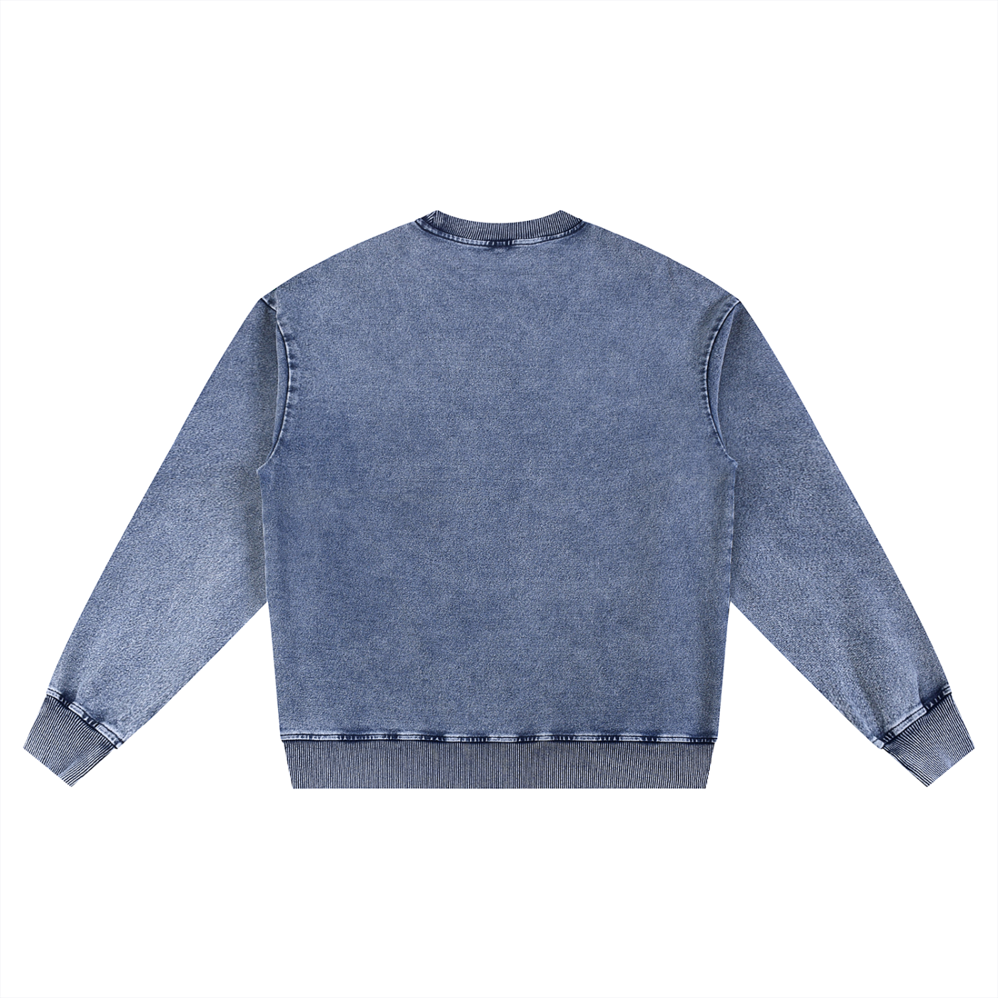 Unisex Snow Wash Oversized Crewneck Sweatshirt – Vintage Heavyweight Pullover
