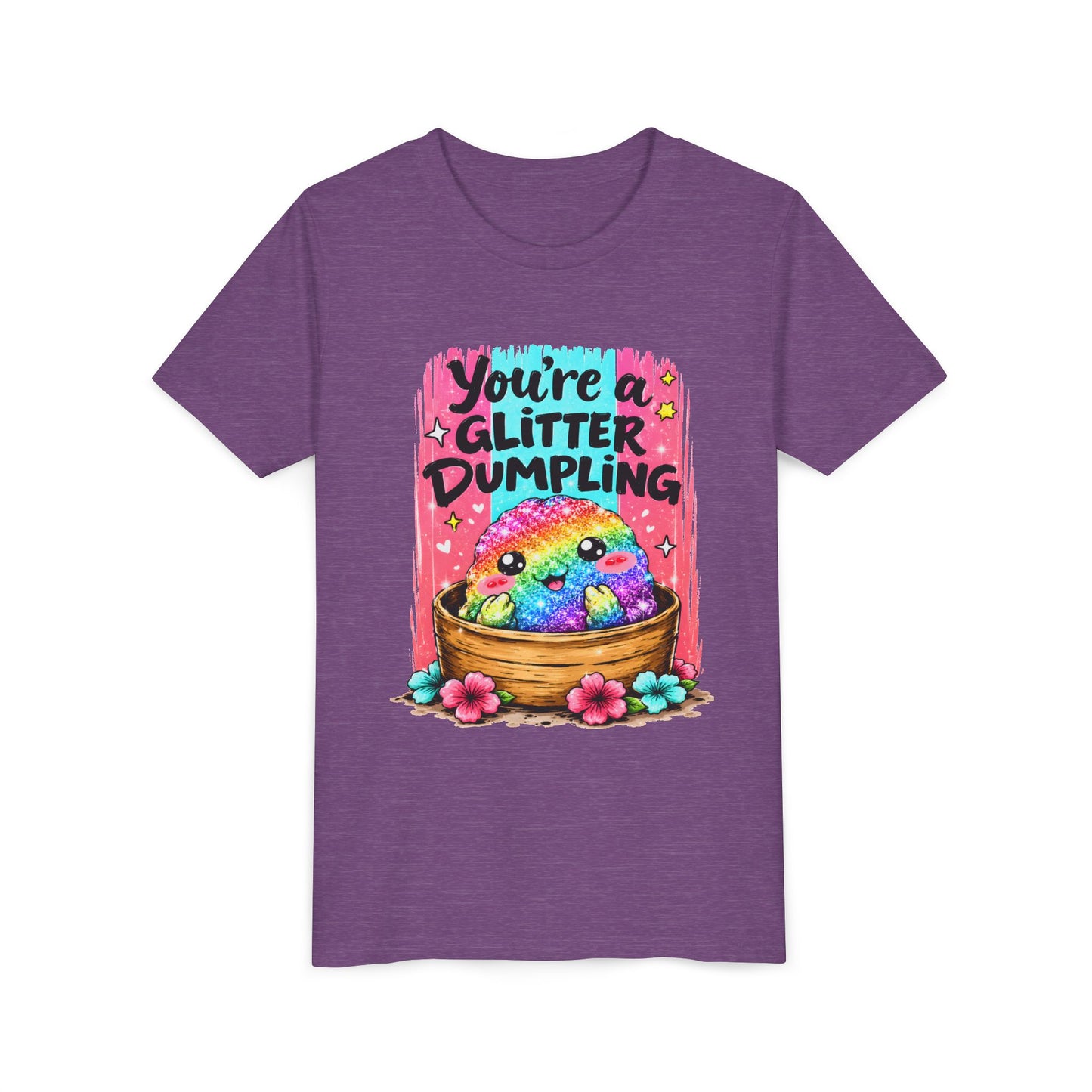 Kids T‑Shirt — "You're a Glitter Dumpling" Rainbow Dumpling Graphic Tee