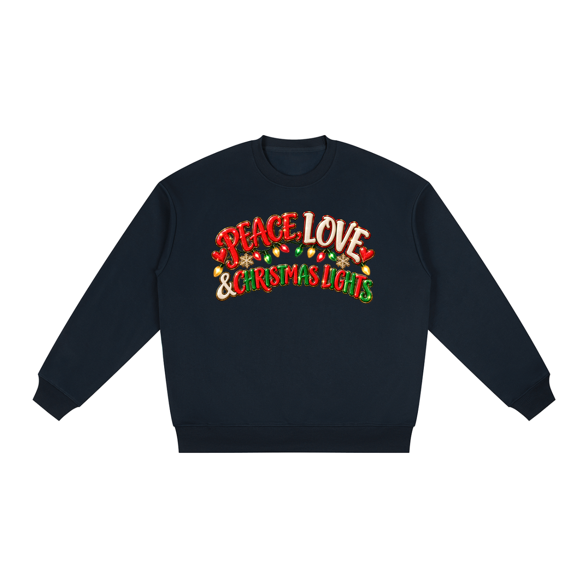 Oversized Drop Shoulder Crewneck Sweatshirt