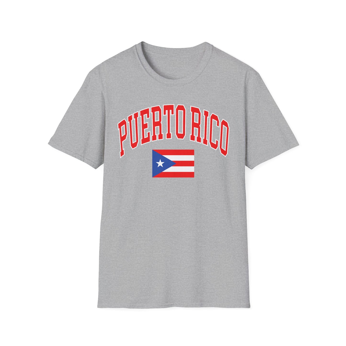 Puerto Rico Flag T-Shirt — Bold Red Arch College Tee