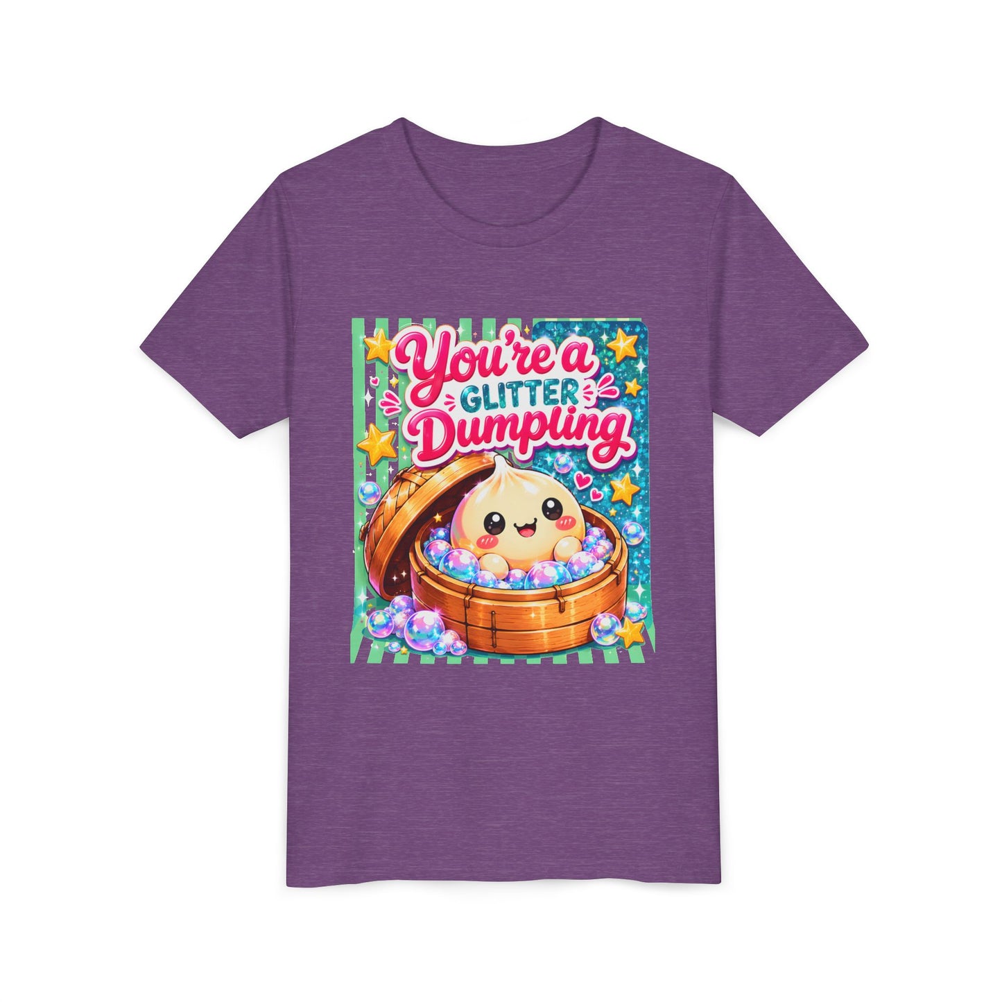 Youth Tee – “You’re a Glitter Dumping” Cute Dumpling Graphic