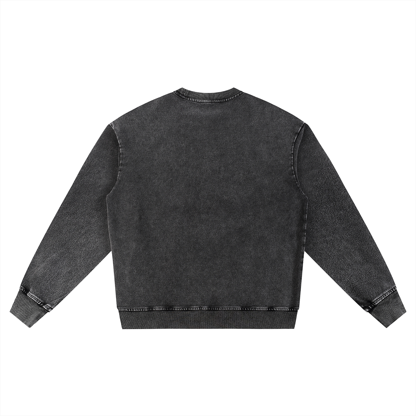 Unisex Snow Wash Oversized Crewneck Sweatshirt – Vintage Heavyweight Pullover