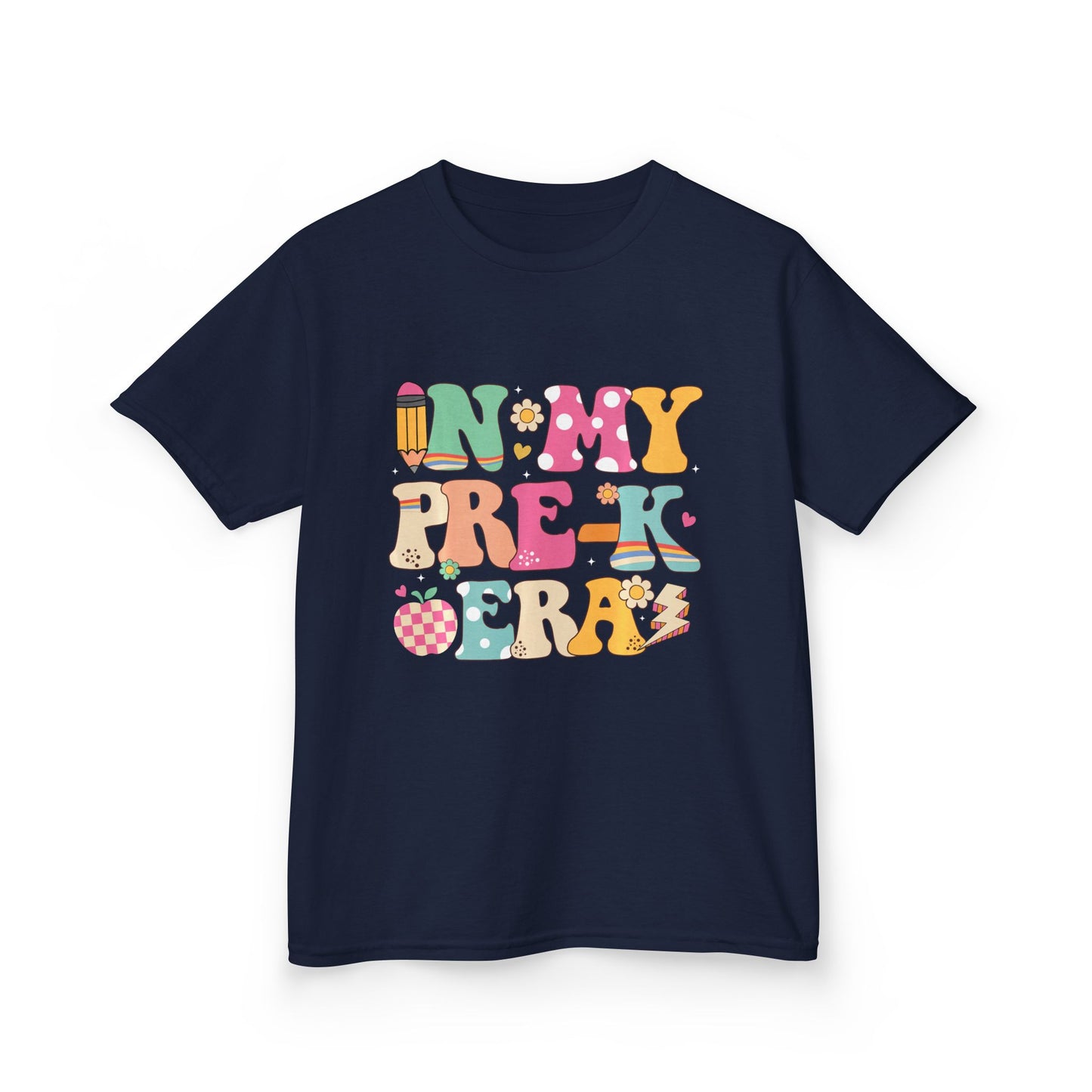 Kids Tee — "In My Pre-K Era" Colorful Preschool Shirt