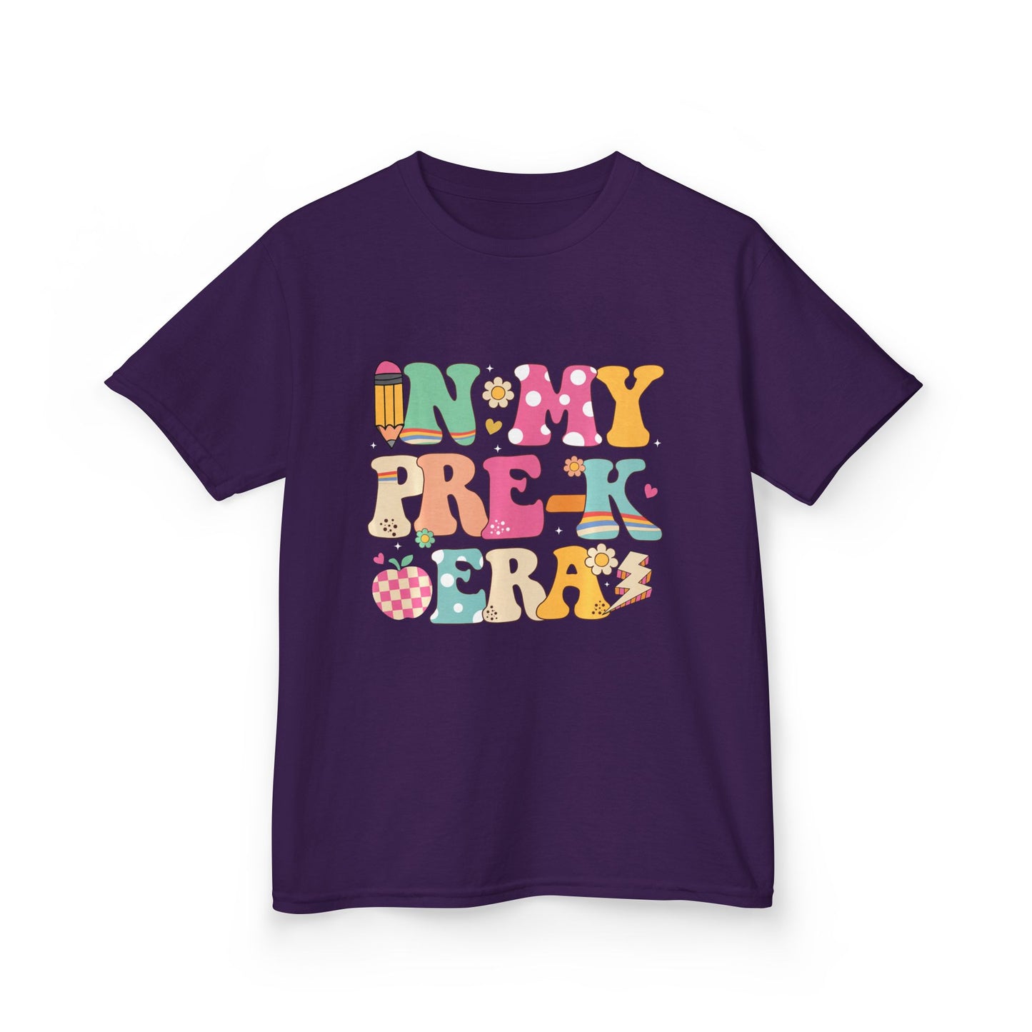 Kids Tee — "In My Pre-K Era" Colorful Preschool Shirt
