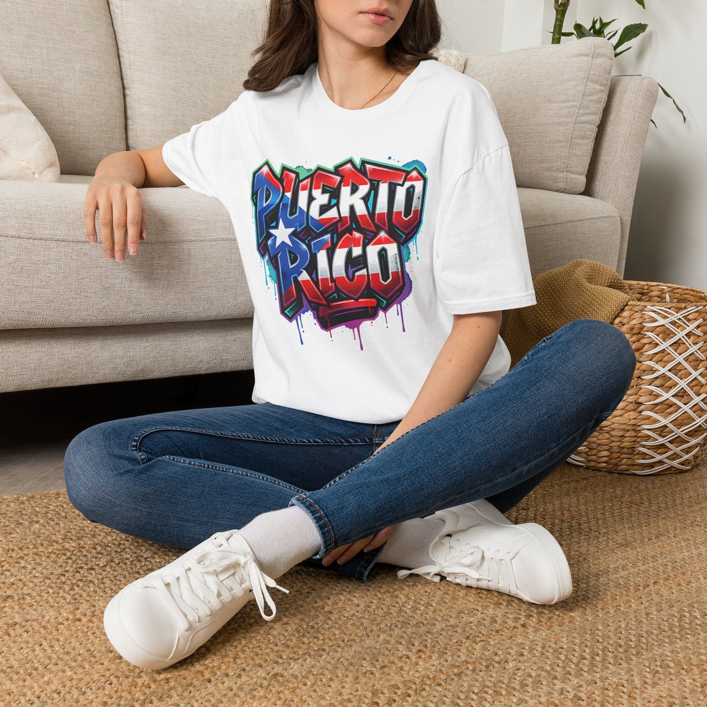 Puerto Rico Graffiti T-Shirt — Bold Puerto Rico Flag Street Art Tee