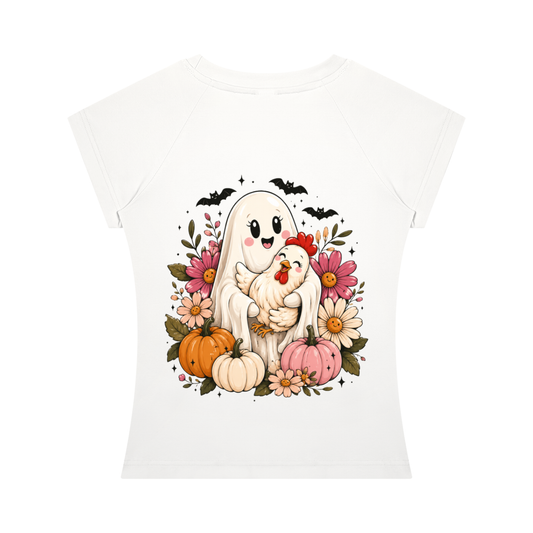 Women’s Slim Fit Raglan T-Shirt | Stretch Cotton Fitted Everyday Tee