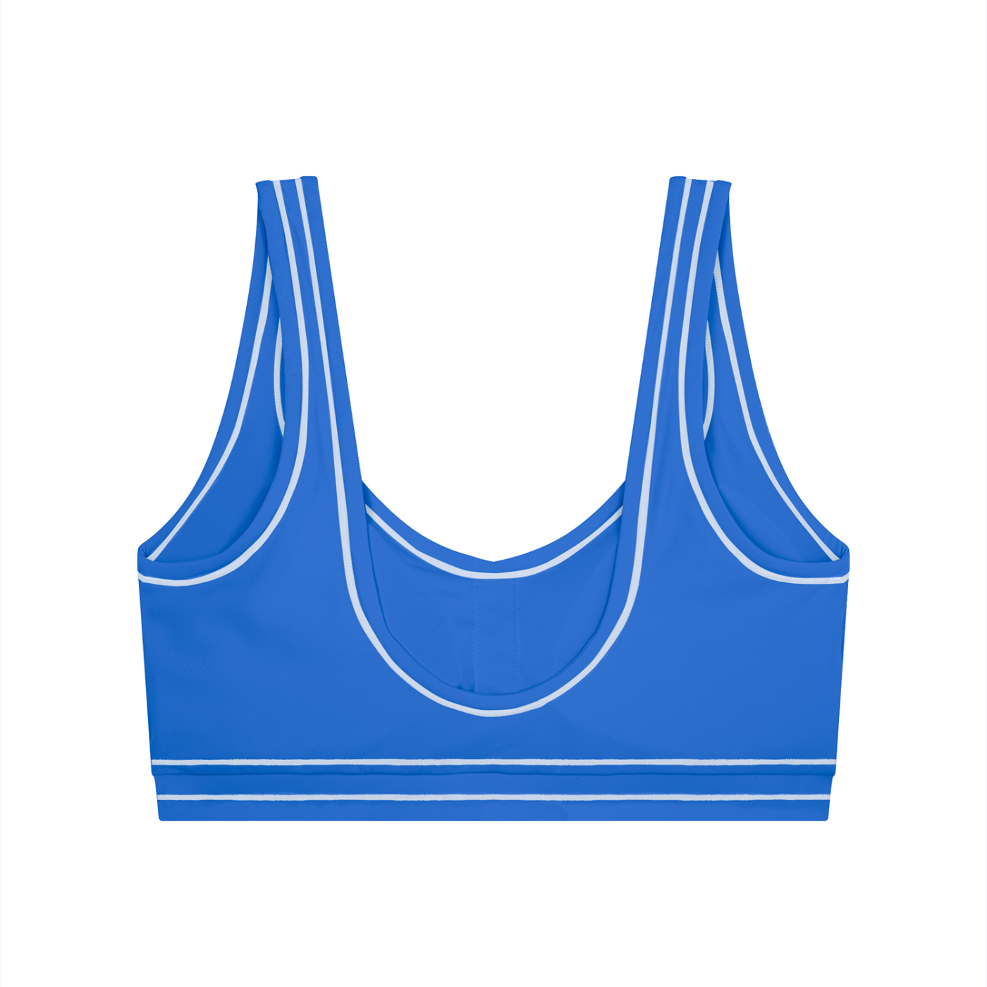 Women’s Topstitch Sports Bra – U-Neck Yoga & Workout Crop Top