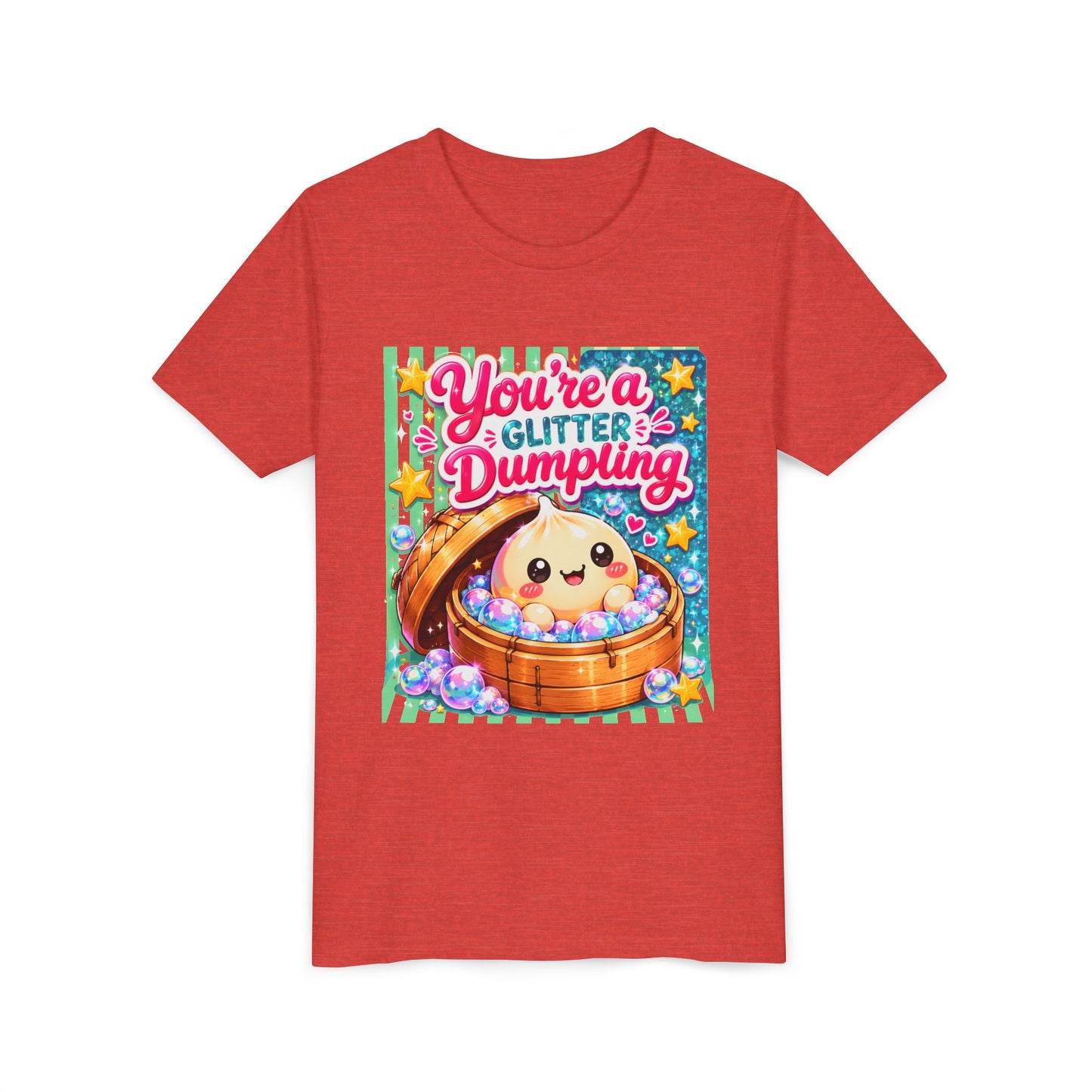 Youth Tee – “You’re a Glitter Dumping” Cute Dumpling Graphic