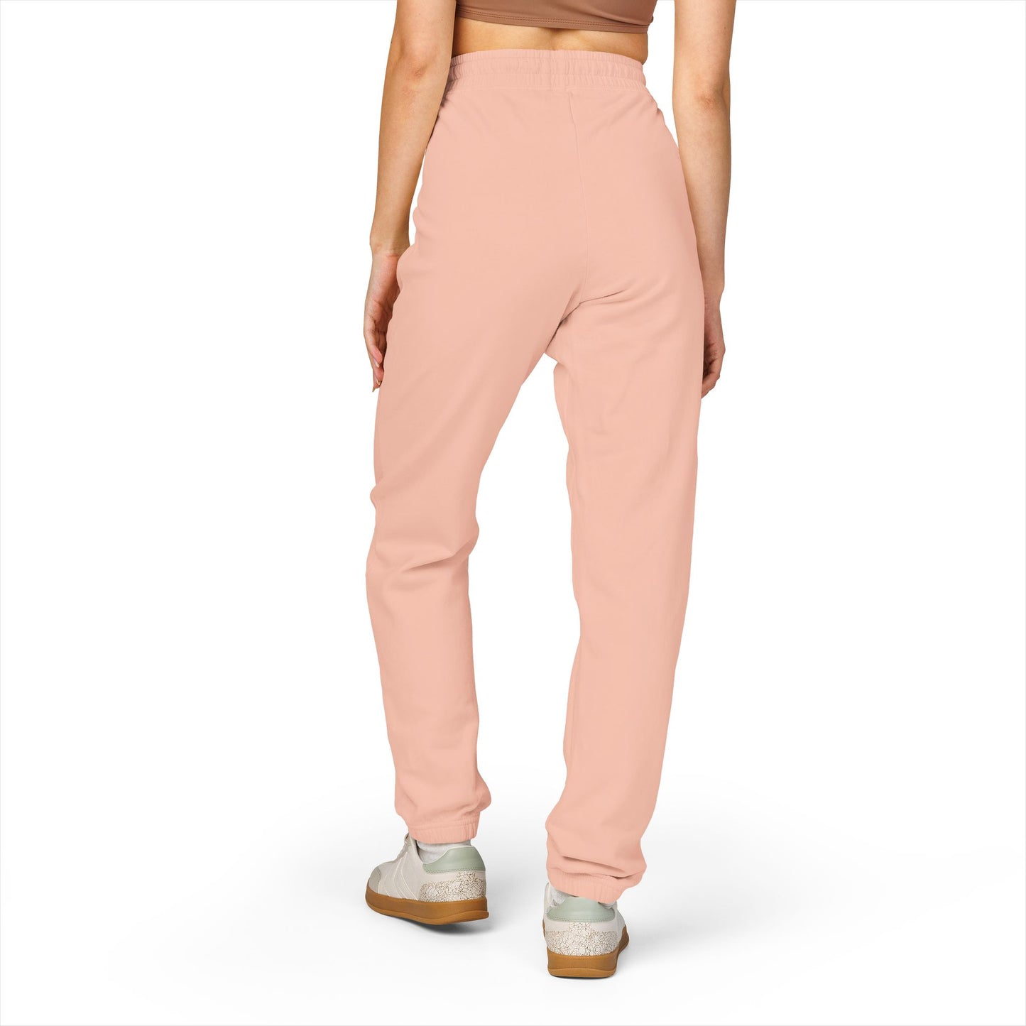 Good vibes only - Fleece Sweatpants with Vertical Script Logo