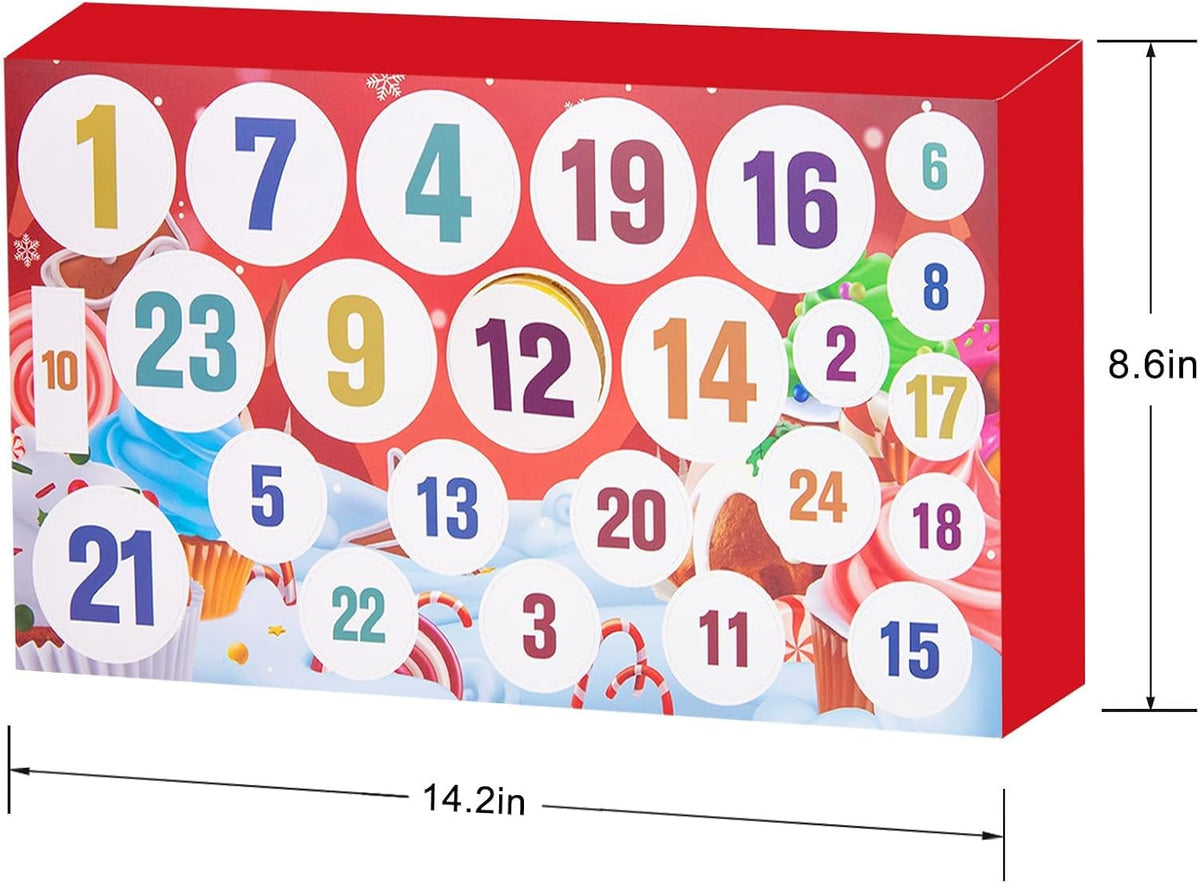 Advent Calendar 2026-24 Days of Slime and Charms Kit - Christmas Kids Gifts