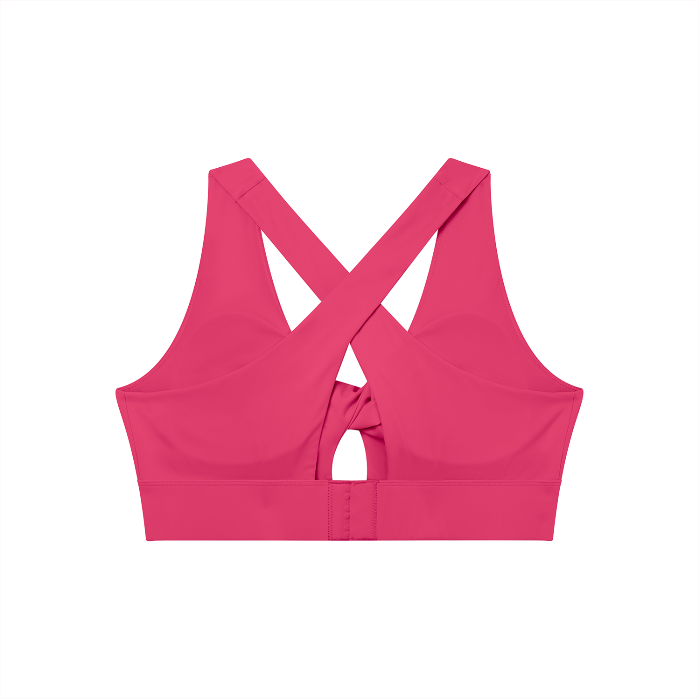Women’s Twist Front V-Neck Sports Bra – Flattering Workout Crop Top