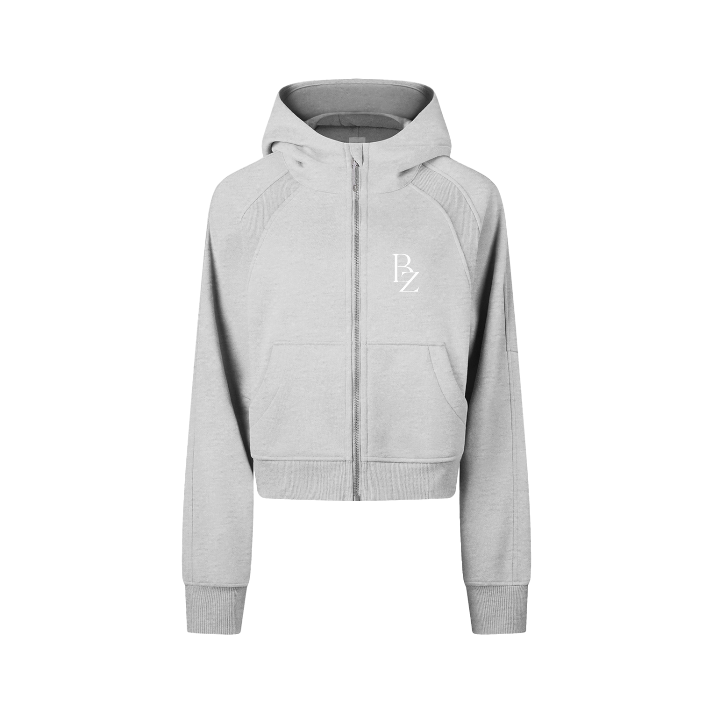 Women’s Cropped Zip-Up Hoodie – Premium Activewear Jacket