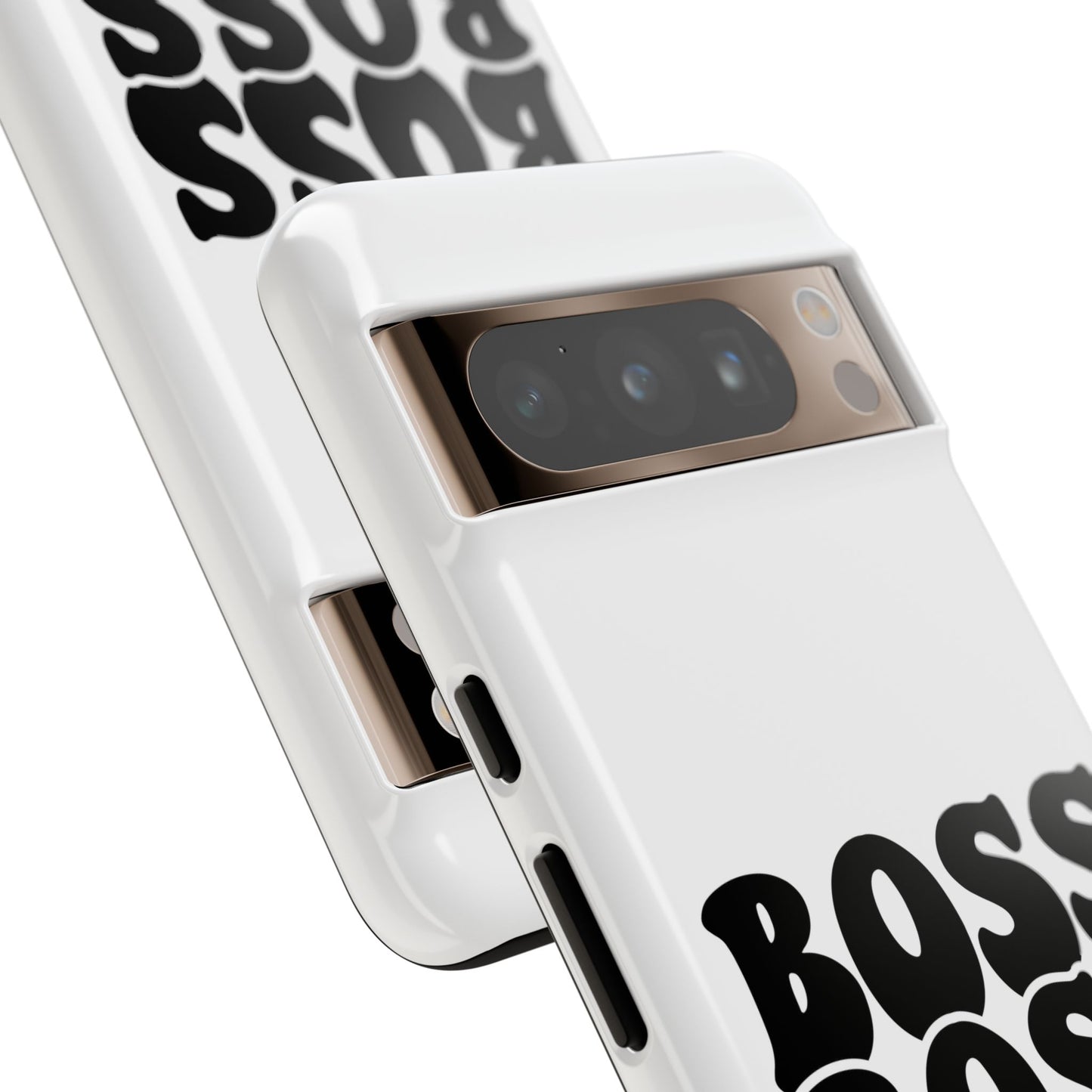Boss Mom Phone Case — Bold Retro Script Protective Phone Cover