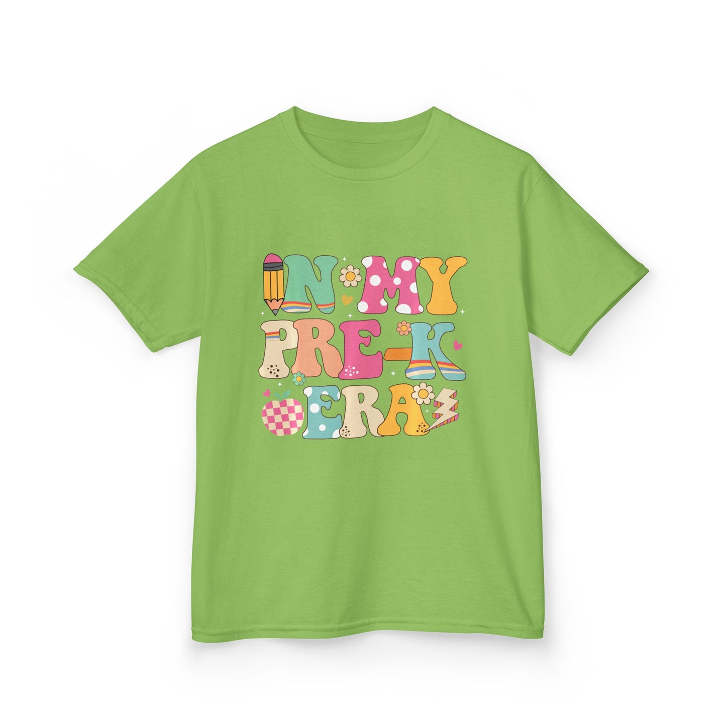Kids Tee — "In My Pre-K Era" Colorful Preschool Shirt