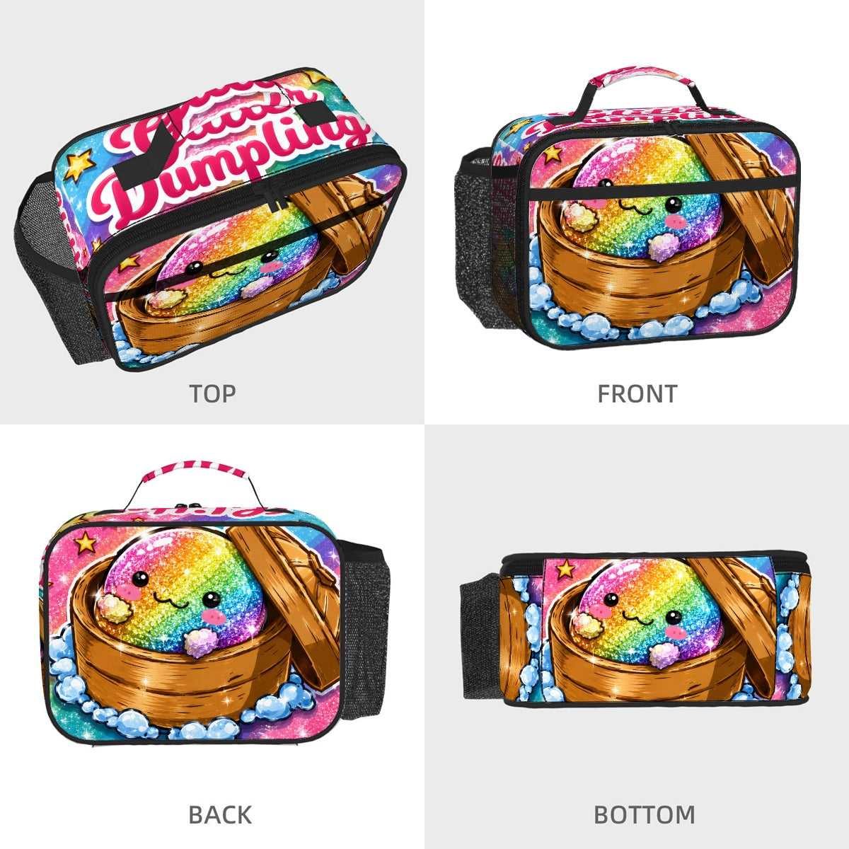 Cute Kawaii Dumpling Kids Lunch Box | Leakproof Bento Box for School | BPA-Free Reusable Lunch Container | Back-to-School Essential