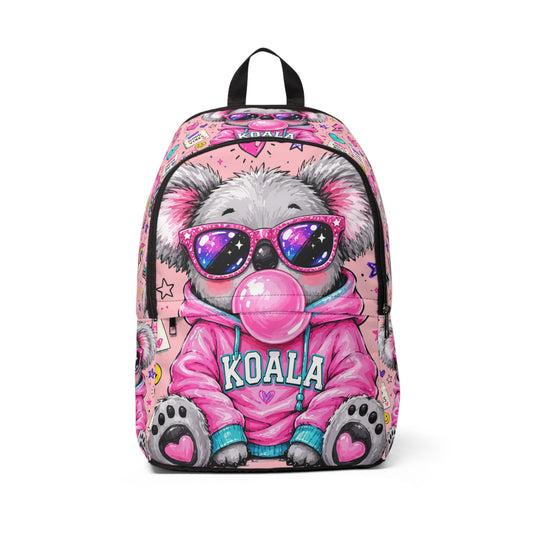 Cute Pink Koala Backpack — Bubblegum Koala Print School Backpack