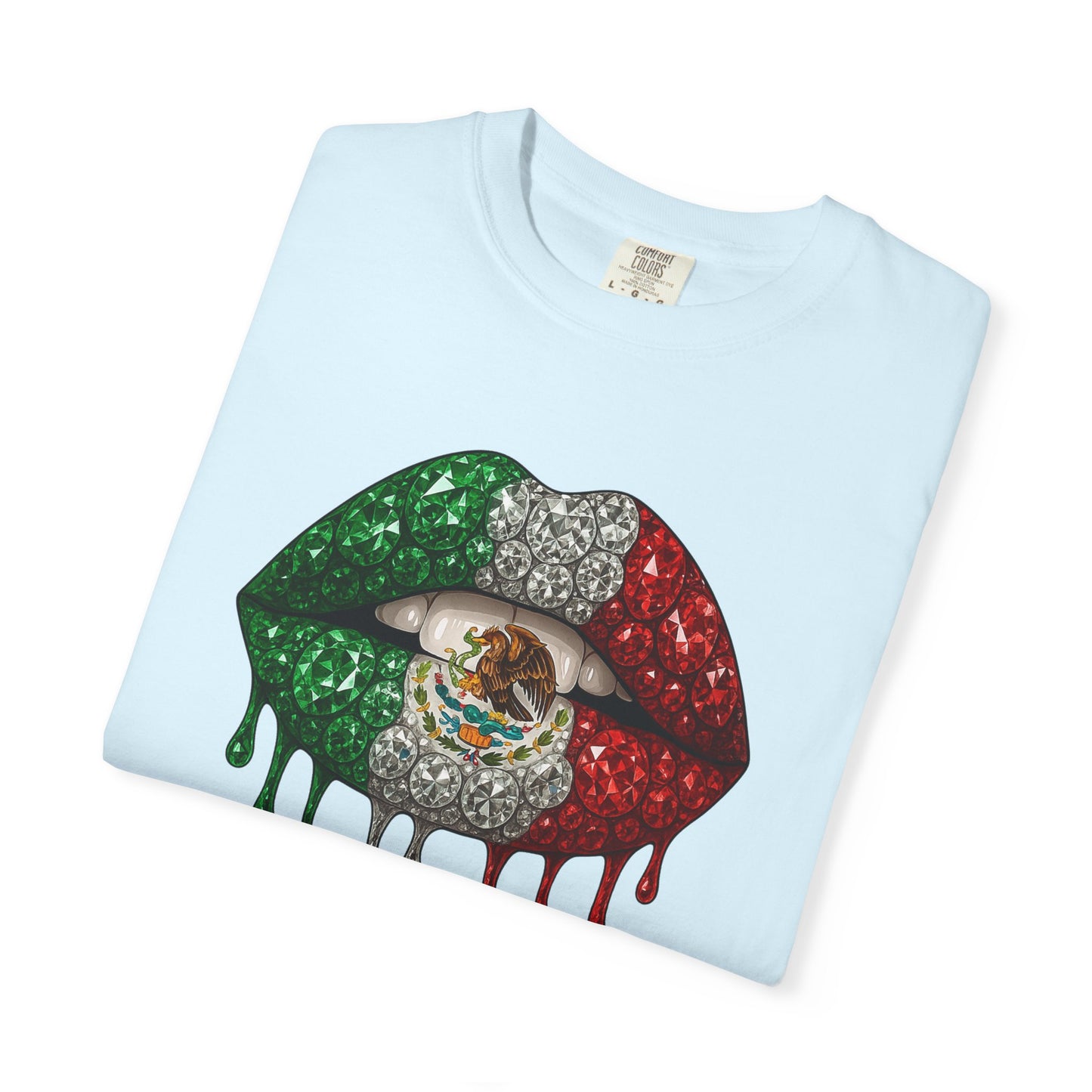 Mexico Flag Drip Lips T-Shirt