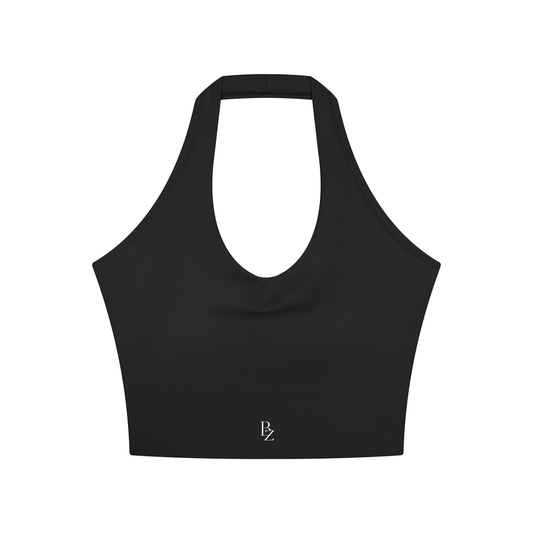 Women’s Halter Sports Bra – Sculpting Yoga & Workout Crop Top