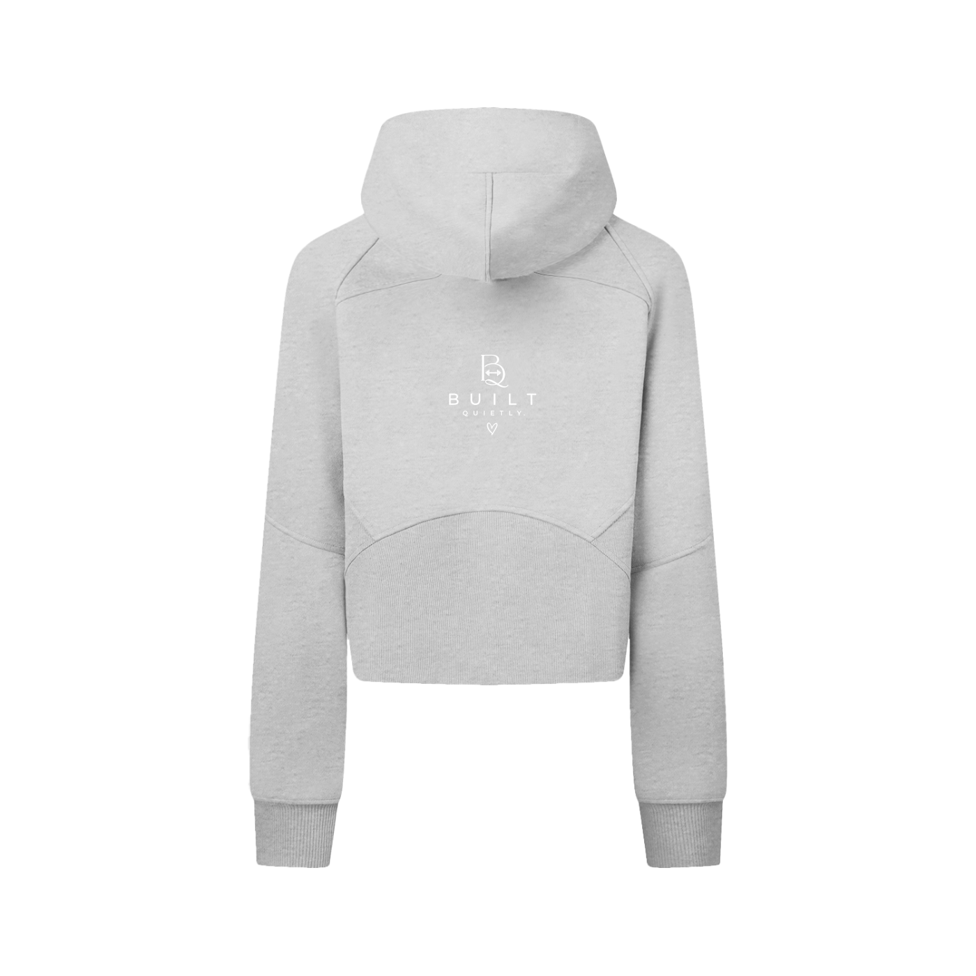 Women’s Cropped Zip-Up Hoodie – Heavyweight Activewear Jacket