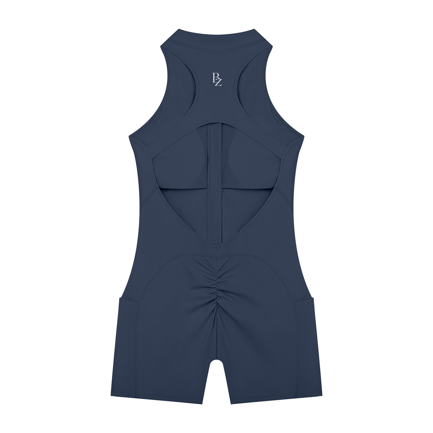 Women’s Quarter-Zip Workout Romper – Sculpting Yoga & Gym One-Piece