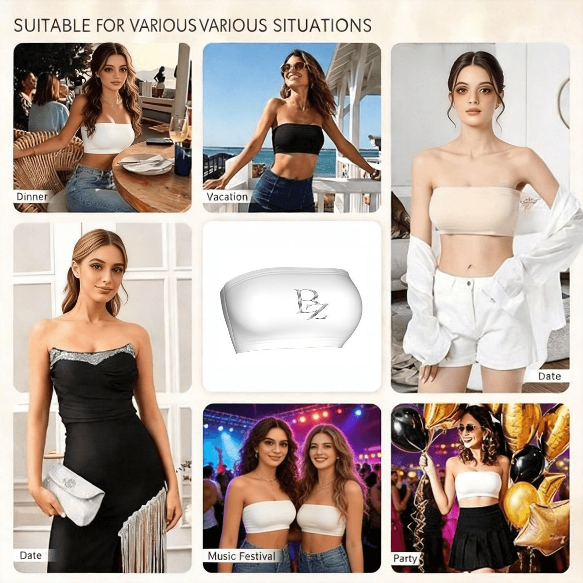 Bezi Stay-Put Tube Top