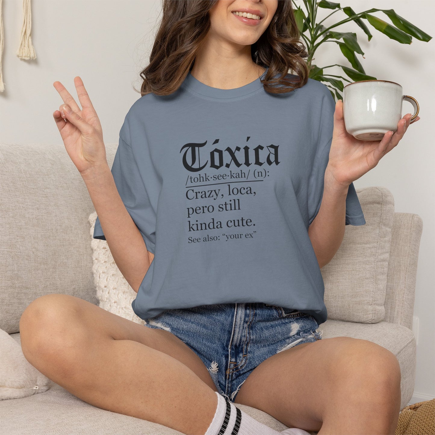 Toxica - Latino - Mexico Unisex Garment-Dyed T-shirt