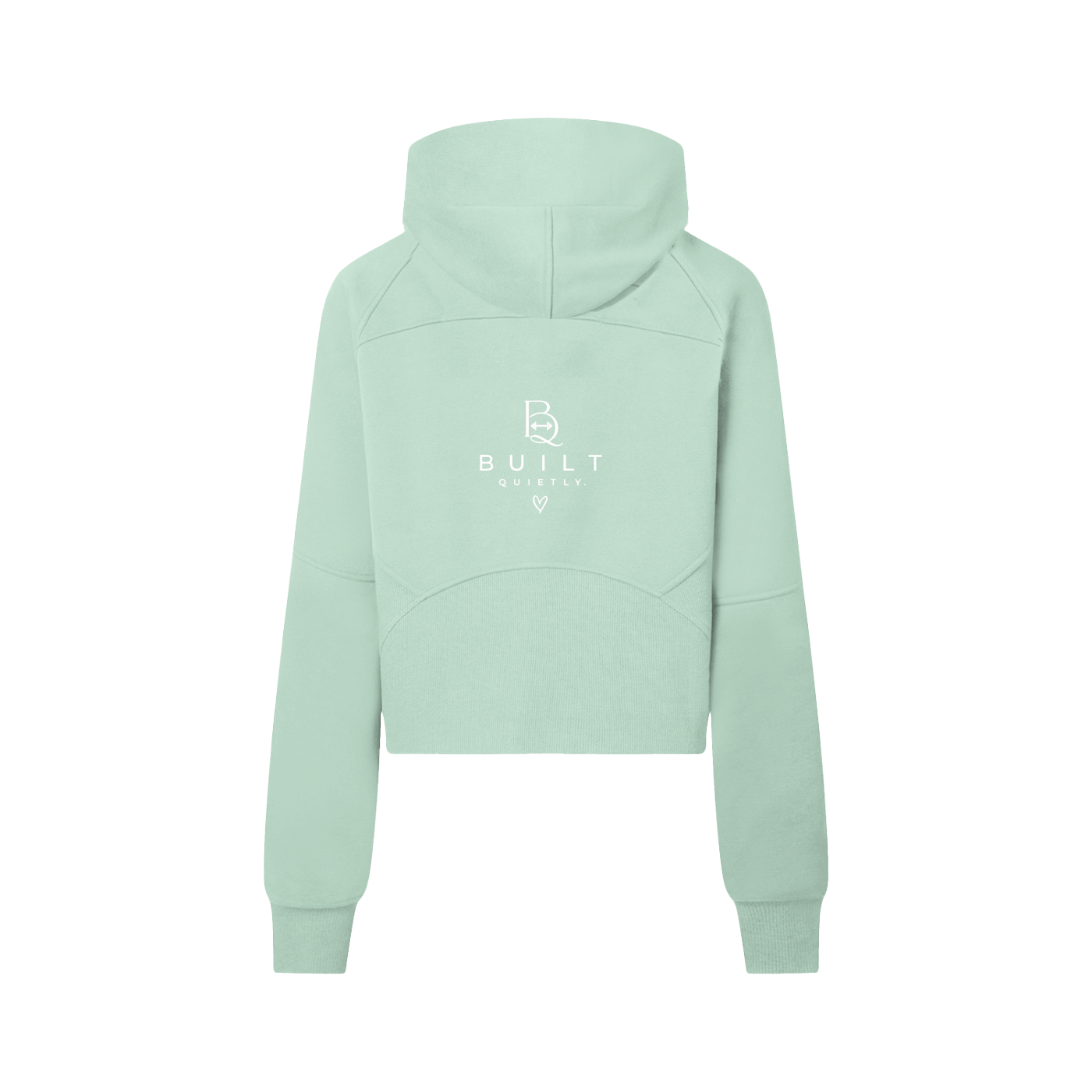 Women’s Cropped Half-Zip Hoodie – Heavyweight Workout & Athleisure Pullover