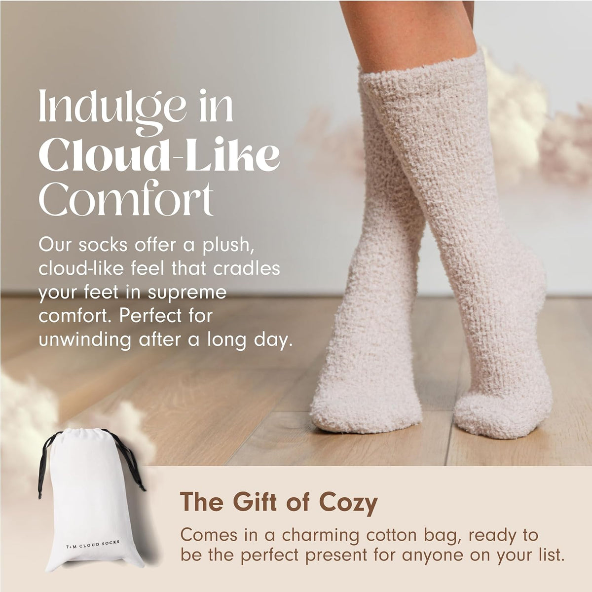 Warm & Cozy Ultra-Luxe Cloud Fuzzy Socks, Gifts for Women