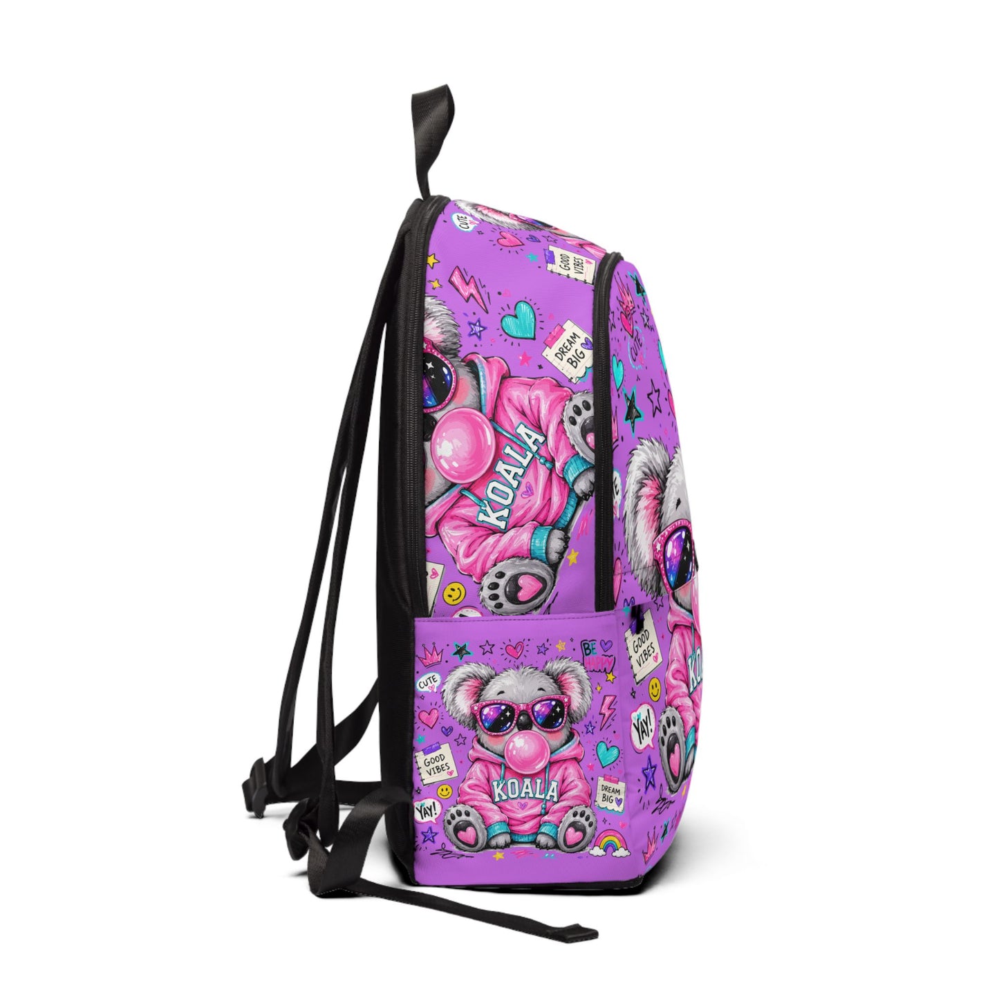 Cute Koala Backpack — Pink Kids School Bag with Sunglasses Koala Design